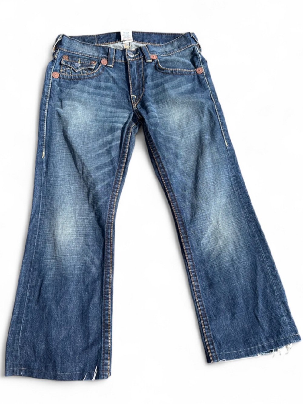 Men's True Religion Washed Bootcut Jeans